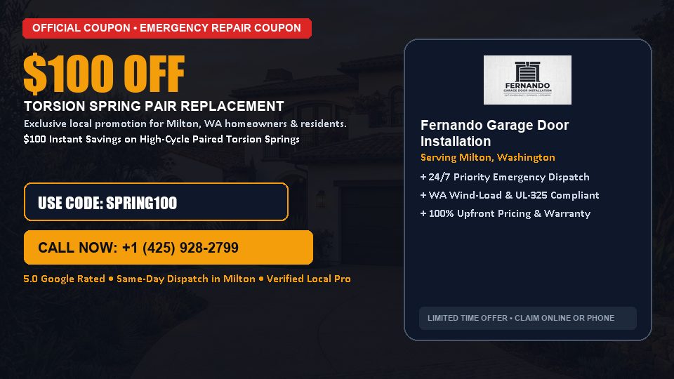 Fernando Garage Door Installation $100 OFF Dual Torsion Spring Replacement