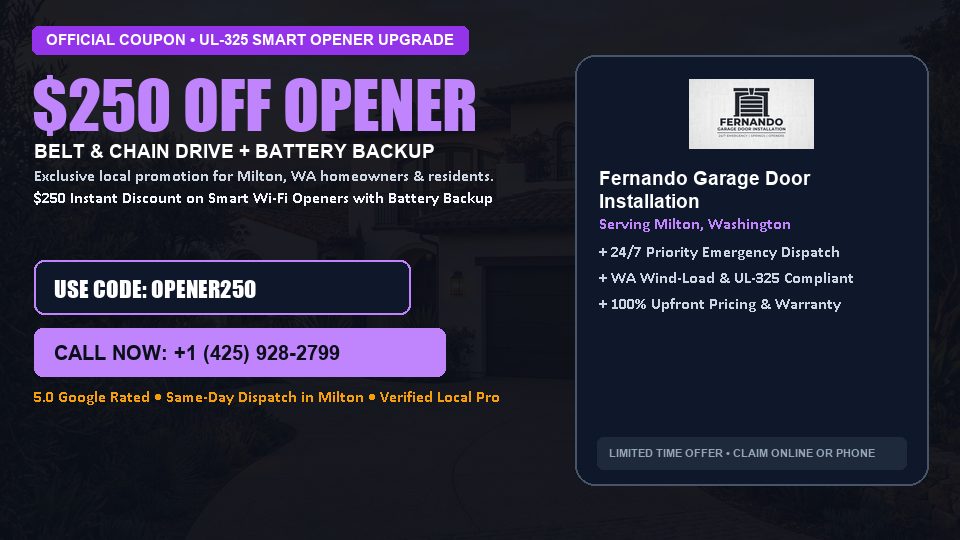 Fernando Garage Door Installation $250 OFF Premium LiftMaster Opener Installation