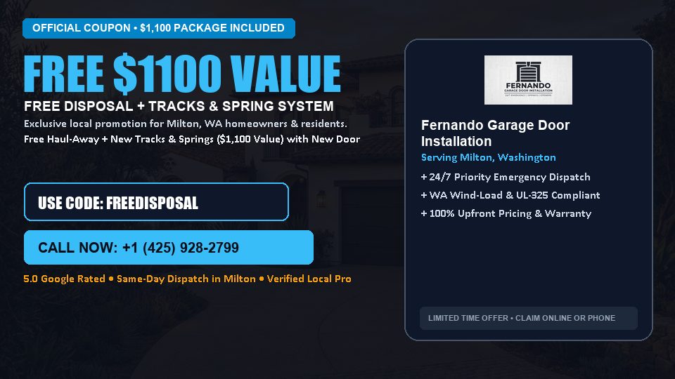 Fernando Garage Door Installation FREE Haul-Away & Heavy-Duty Tracks with New Door
